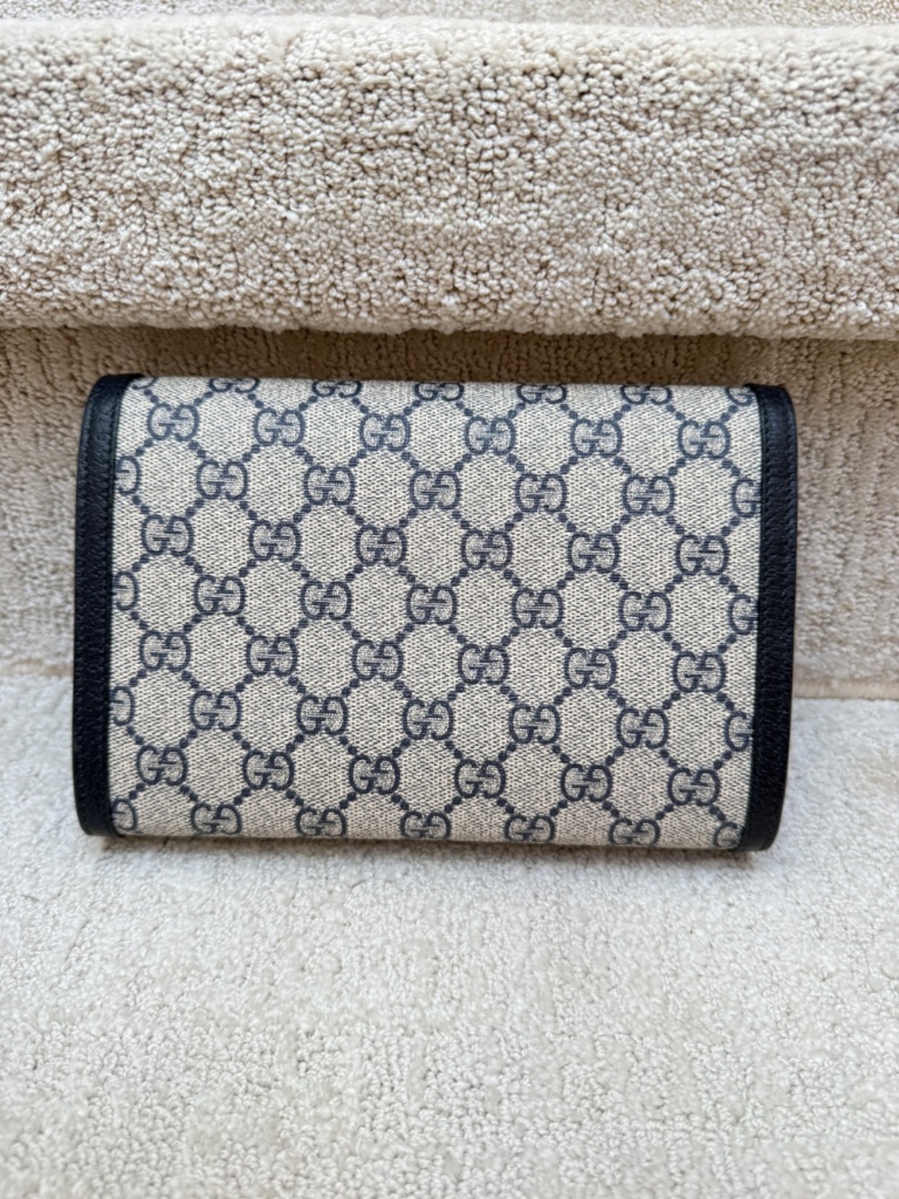 Gucci GG Supreme Monogram Mini Dionysus Chain Wallet in Navy - Picture 7 of 11